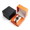 Titta på presentförpackning Portable Watch Storage Case med borttagbar kudde armbandsur Displayboxar smycken gåvor förpackning
