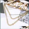 Buikketens elastische gouden ketting riem kwast metalen stretch cummerbunds plus size korset riemen voor vrouwen jurk tailleband lederen ceint dhkte dhkte