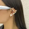 Backs Earrings Trendy Jewelry 1 PC Ear Clip Earring Personality Design Cool Style Metallic Silver Plated Gold Color For Women