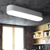 Plafoniere Luce a LED Ingegneria semplice Ufficio moderno Personalità del soggiorno rettangolare in bianco e nero