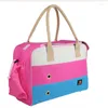 Coprisedili per auto per cani Borse a tracolla per animali domestici Spogliato Rosa Blu Verde Marsupi da viaggio per esterni Moda S M L Oxford Borsa per gatti Cani PB716