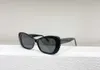 Óculos de sol femininos com pérolas olho de gato preto cinza sombreado óculos de sol proteção UV400 com caixa