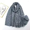 Schals Herbst Frauen Viskose Schal Vintage Lurex Floral Baumwolle Hijab Schals und Wraps Foulard Echarpe Bufandas Muslim Sjaal 180 90 cm