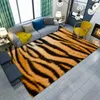 Ковры Creative 3D Leopard/Cow/Tiger Print Print Carpet Super Soft без скольжения спальня гостиная зона