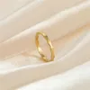 Pierścionki ślubne anslow moda biżuteria modna modna wysokiej jakości fala wzorca tytanowa para para love pierścień akcesoria