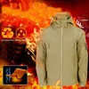 Militaire fleece voor mannen voor heren sets mannen herfst winter haai skin soft shell waterdichte 2 -delige set winddichte warme jassen leger vrachtbroek 230130