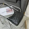 Donna Vinatge Pelle Di Vitello Hobo Nero Croissant Borse Vera Pelle Tracolla Regolabile Borse A Tracolla Crossbody Designer Di Lusso Borsa Da Esterno 22X20X6CM