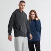 Sweat à capuche en coton délavé pour homme, pull ample avec fond en éponge épais, pull de rue FS