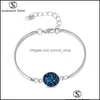 Link Chain Fashion Hoop hartsarmband Sier Guldarmband Ajusterbara smycken för kvinnor Girls Valentines Day Giftz Drop Delivery Dhnbq