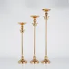 Party Decoration Gold Vase Romantic Flowers Stand Metal Road Lead Wedding Table Centerpiece Flower Rack Event