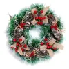 Flores decorativas Corona de otoño grande 36 pulgadas Navidad 30 cm Decoración Árbol de decoración 2023 Corazón de mimbre