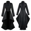 Vestes pour femmes femmes vintage gothique steampunk bouton dentelle corset halloween costume manteau tailcoat streetwear femelle y2k