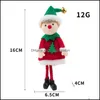 Christmas Decorations Ees Plush Boy And Girl Pendant Xmas Elf Dolls Tree Hanging Ornaments Kids Gifts Paa9952 Drop Delivery Home Gar Oto8W