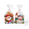 Gift Wrap 10pcs Box 12x7x5cm Basket Candy Christmas Favour PP Paper Party Santa Claus Xmas Brand High Quality