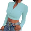 T-shirt Femme Sexy Crop Top Femmes T-shirts Basic T-shirts courts Mode Printemps Été Tops Street Casual Tees Club Femme G2093 230130