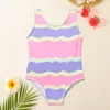 Costumi da bagno interi per bambini Costumi da bagno firmati per ragazze Bambini per bambini Bikini Estate di lusso Lettera stampata Spiaggia Piscina Sport Costumi da bagno Abbigliamento per neonati