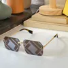 Randlose Sonnenbrille für Herren, rechteckiger Rahmen, grüne Sonnenbrille, Himmel, modern, klassisch, FOL524A, Damen-Trend-Designerbrille mit Originalverpackung, UV400