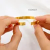 Bangle waterdichte roestvrij staal vergulde cz zirkoonmanchet voor vrouwen minimalistische stapel armbanden kerstfeest sieraden