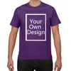 T-shirts masculins Votre propre design Men T-shirt marque / image Custom Men t surdimension