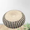 Kissen Tatami-Matte aus natürlichem Stroh, handgefertigter runder Pouf im japanischen Stil, geflochtener Stuhl, 40 x 16 cm, Gartensitz-Tischmatte