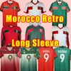 94 95 축구 유니폼 1998 월드컵 레트로 모로코 98 99 Maroc Home Away Hadji Bassir Ouakili Neqrouz Abrami Custom Vintage Cassic Long Sleeve 1994 1994