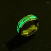 Wedding Rings 2023 Luminous Men's Ring European And American Style High-quality Jewelry Personalized Niche Design Simple Punk