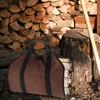 Borse portaoggetti Borsa portatile per legna da ardere Log Tote Portaborse Rack Camino Legna da ardere Grande capacità per Barbecue Pit Picnic BBQ