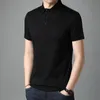 メンズポロのトップグレードマルベリーシルクサマーブランド男性ポロシャツデザイナー半袖カジュアルトップスファシオン韓国ファッション服230130