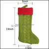 Christmas Decorations Stocking Kid Gift Bag Xmas Sock Candy Tree Pendant Ornament Party Decoration Vt0626 Drop Delivery Home Garden Dhddi