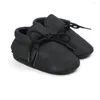 Erste Wanderer geborene Jungen Mädchen Babyschuhe weiche Gummiboden feste Leder -Turnschuhe Krippe Kleinkind Moccasins Säugling CSH1007