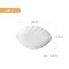 Plates Creative Leaf Plate Ceramic Sushi Dessert El Restaurant Decoration Dipping Pickles Serving Modern White Tableware