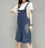 Kvinnors jumpsuits rompers Dungarees Female Loose Solid Jumpsuit Casual Short Jean Cherry Brodery 2023 For Women Ta875 Women's