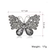 Broches vintage requintados e elegantes Big Butterfly Broche