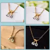 Pendant Necklaces Gold Fashion Plated With Chain Gros Collier Femme Necklace Drop Delivery Jewelry Pendants Dhpir