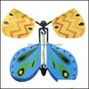 Party Favor 3D Magic Flying Butterfly Diy Novel Toy Diverses méthodes de jeu Props Tricks Jja152 Drop Delivery Home Garden Festive Su Ot2Gi