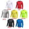 Camisetas masculinas confortáveis ​​compressão masculina sob camada base tight de manga longa de esporte Rashgard Running Running T-shirt Gym camiseta fitness 230130