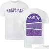 メンズ Tシャツ 22Ss 夏のファッション Esigner Trapstar Tシャツ半袖クルーネックストリート白黒ヒップホップシャツレディース Tシャツ Dhya6