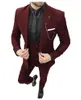 Ternos masculinos Blazer formal define 3 peças homens para casamento 2023 Tuxedos Business Groom Groom (calças blazer ves