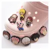 Schuhteile Zubehör Mode Cartoon Shoecharms Garten Croc Dekoration PVC Weichgummi Blume Shoecharm Schnallen Drop Lieferung Sho Dhicm