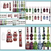 Party Favor Christmas Styles 30Ml Hand Sanitizer Bottle Holder Keychain Bags Chapstick Neoprene Wristlet Wholesale Soap Drop Deliver Dhyaf