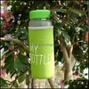 Water Bottles Creative Lemon Bottle 500 Ml Portable Clear Frosted Glass Sports Bicycle Travel Fruit Juice Cup Drinkware Vt1489 Drop Dhmvs