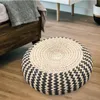 Poduszka naturalna słoma tatami mata ręcznie robiona okrągła pufa japoński w stylu japoński pleciony krzesło 40 x 16 cm ogrodowe siedzenie