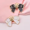 Brooches Enamel Bowknot Magnet Brooch Safe Hijab Pins Fashion Scarf Shirt Collar Luxulry Gifts For Women Clothing Accessories