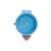 Wristwatches Simple Imitation Leather Brand Quartz Watch Women Round Waterproof Watches Relogio Feminino Wrist Band Clock