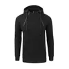 Herrtröjor Zogaa Spring Autumn Hooded Zipper Sport Fashion Solid Color Sweater Oversize Casual Mens Sweatshirt