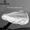 s ROCKBROS Bicycle Cover Liquid Silicone Gels MTB Bike Saddle Covers Hollow Breathable Comfortable Soft Cycling Seat 0131