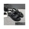 Sandalen Designer Frauen 3540 Slides Kristall Kalbsleder Freizeitschuhe gesteppte Plattform Sommer Strand Slipper mit Box Drop Lieferung AC Dhwqx