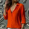 Женская футболка шифоновая блузга Негабаритная длинная рукава женские блузки выключают воротнички с твердым офисной рубашкой повседневной топ Blusas плюс размер 8xl 7xl 230131