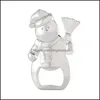 Ouvre-bouteille Bonhomme de neige Ouvre-bouteille Bière Cadeaux de Noël Thème d'hiver Événement Anniversaire Cadeaux de mariage Pae10603 Drop Delivery Home Gard Otths