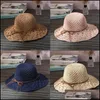 Autres textiles à la maison Femmes Fille Chapeau de parasol avec bande Japon et Corée du Sud Rétro Pêcheur sauvage pour dame Voyage de loisirs Ou Dhskn